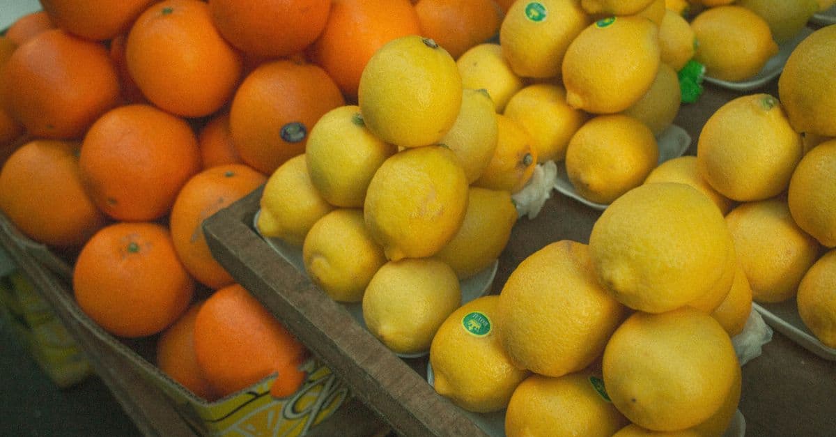 C vitamīna avoti: citrusaugļi